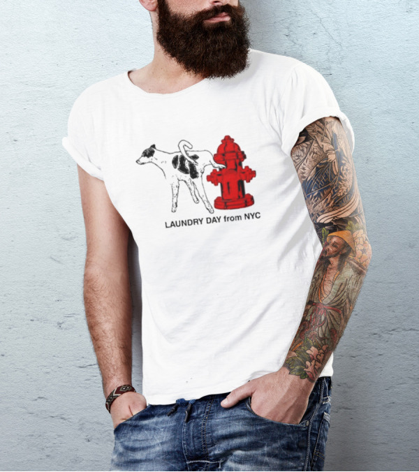 Laundry Day From NYC Fire Hydrant Cow T-Shirt
