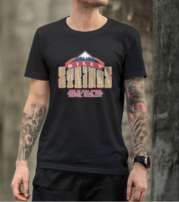 Billy Strings Live At Ball Arena Denver Colorado January 24-26 2025 T-Shirt