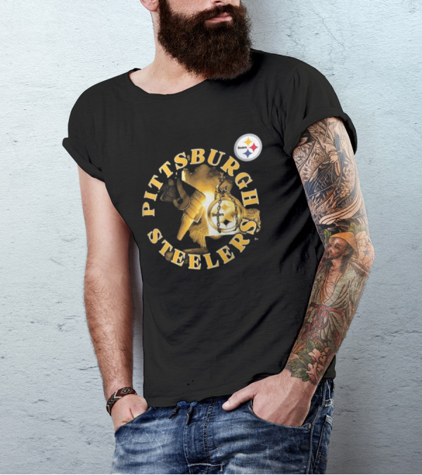Pittsburgh Steelers Iconic Emblem Sporting Chance Tri-Blend T-Shirt