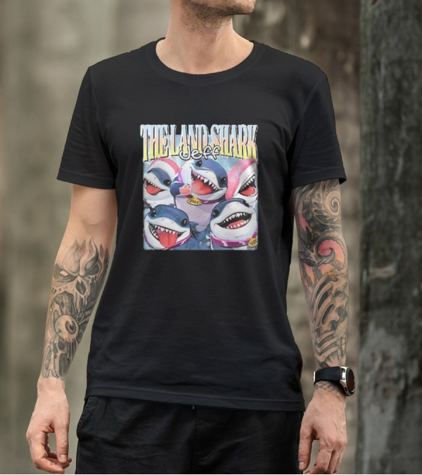 Jeff The Land Shark Smiling Cartoon Characters T-Shirt