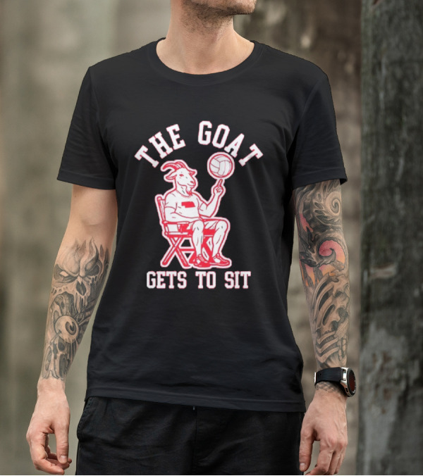 The Goat Gets To Sit Spinning Volleyball T-Shirt