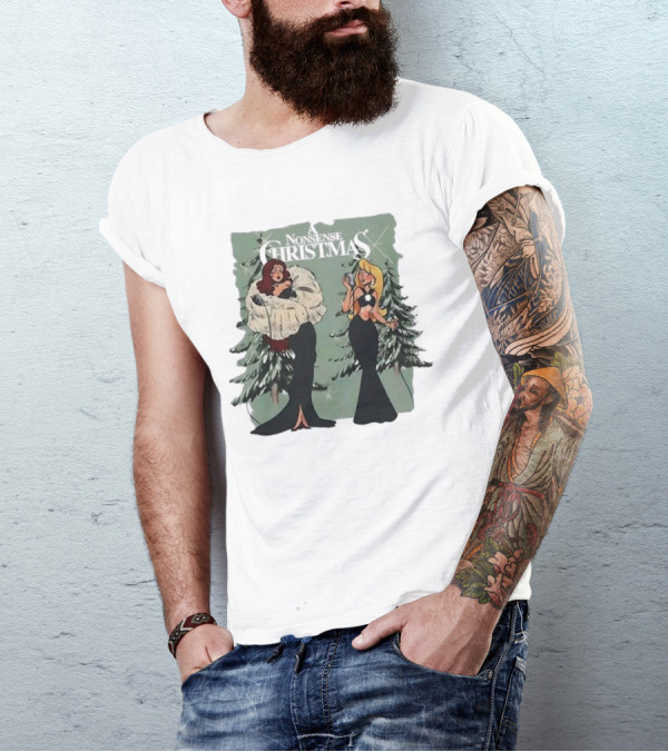 Chappell Sabrina A Nonsense Christmas Glamorous Holiday Scene T-Shirt