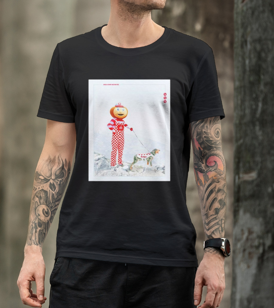 Ohio State Buckeyes Brutus Leads Smokey Over Tennessee Vols Victory T-Shirt