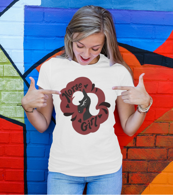 Norse Girl Horse Girl Sharkrobot T-Shirt