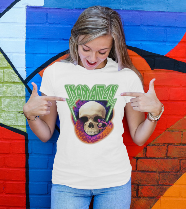 In4mation Skull Snake Iconic T-Shirt