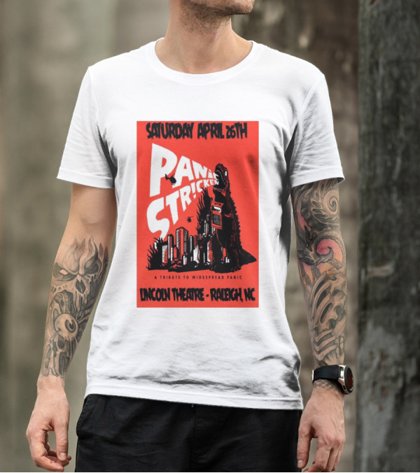 Saturday April 26th Panic Stricken A Tribute To Widespread Panic Lincoln Theatre Raleigh NC T-Shirt