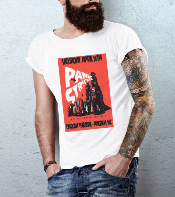 Saturday April 26th Panic Stricken A Tribute To Widespread Panic Lincoln Theatre Raleigh NC T-Shirt