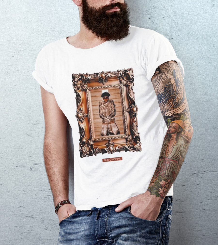 Nle Choppa Picasso Framed Portrait Sluffin Szn X Slut Szn T-Shirt