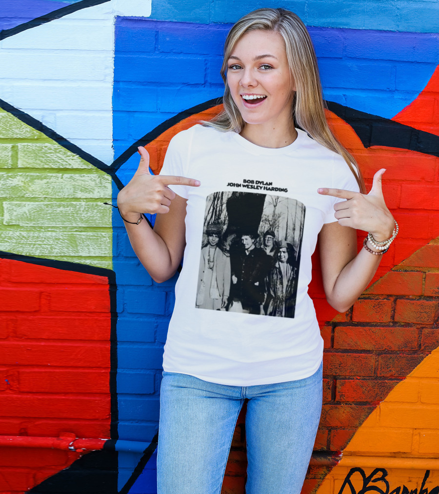 Bob Dylan John Wesley Harding Album Cover Image T-Shirt