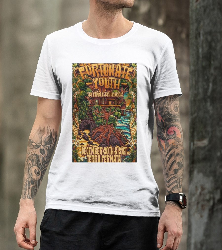 Fortunate Youth With Joe Samba And Josh Heinrichs At Terra Fermata December 30th And 31st T-Shirt