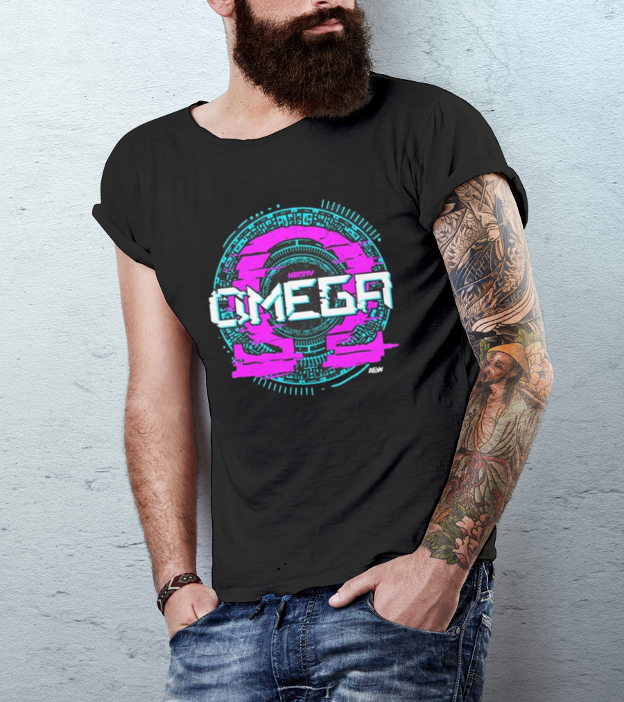 Kenny Omega AEW Retro Circuit Design Triblend T-Shirt