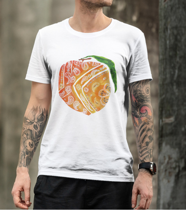 Peach Paisley Pattern Please T-Shirt