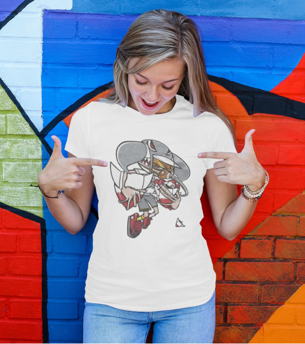 Gimme Project Shark Character With Red Sneaker And Hose T-Shirt