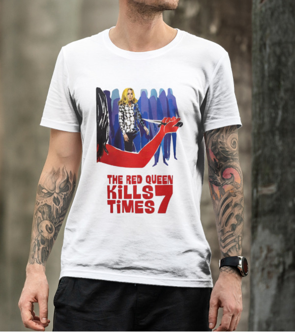 The Red Queen Kills Seven Times Red Arm Woman And Figures T-Shirt