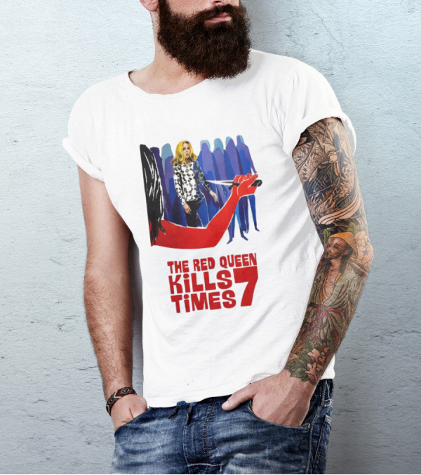 The Red Queen Kills Seven Times Red Arm Woman And Figures T-Shirt