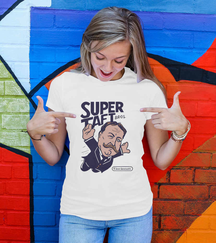 Super Taft Bros Cincinnati Caricature Parody William Howard Taft T-Shirt