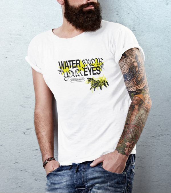 Water From Your Eyes Everyone’s Crushed Distorted Yellow Stars And Scribbles T-Shirt