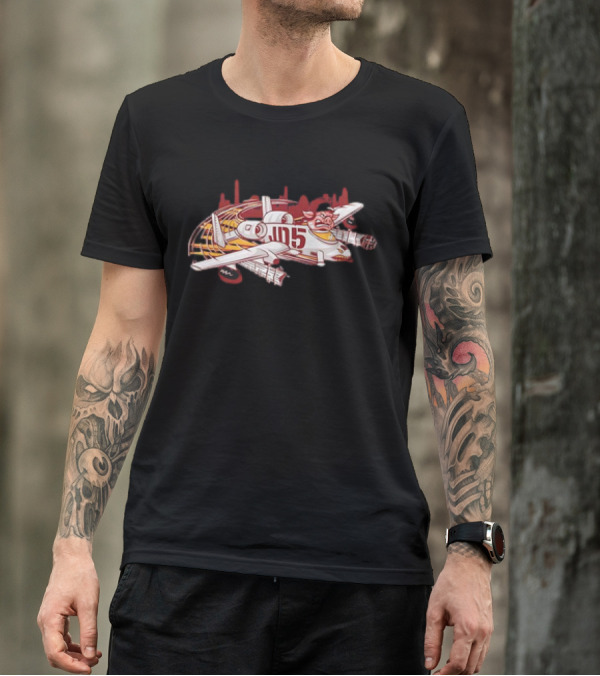 Jayden Daniels Washington Commanders JD5 Cartoon Pig Plane T-Shirt