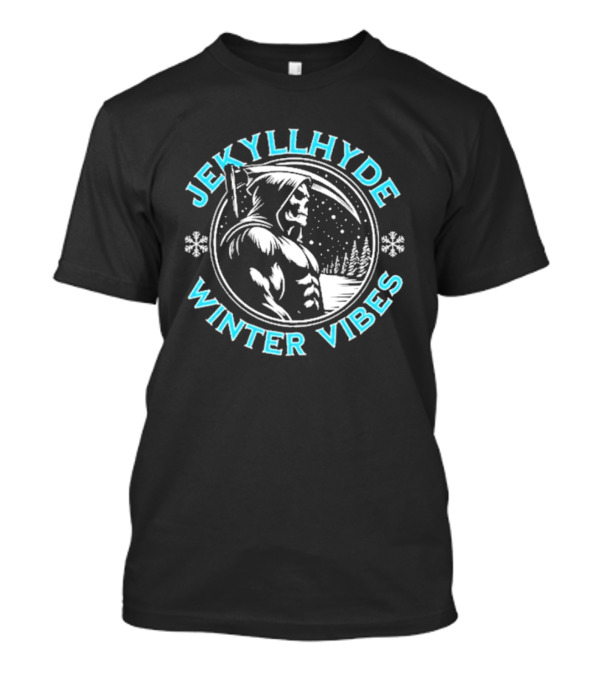 Jekyllhyde Winter Vibes Snowy Night Scene T-Shirt
