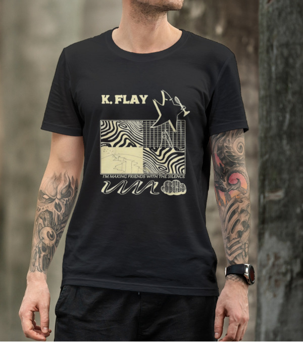 K.Flay I’m Making Friends With Silence Star Pattern 2025 Tour T-Shirt