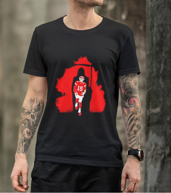 KC Chiefs Patrick Mahomes Shadow 15 Reaper T-Shirt