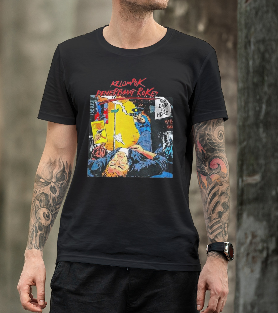 Kelompok Penerbang Roket The End Is Here Mati Muda Comic Style T-Shirt