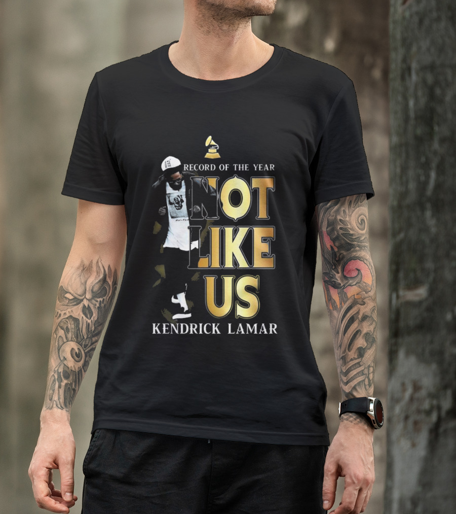 Kendrick Lamar Not Like Us Record Of The Year Grammy T-Shirt