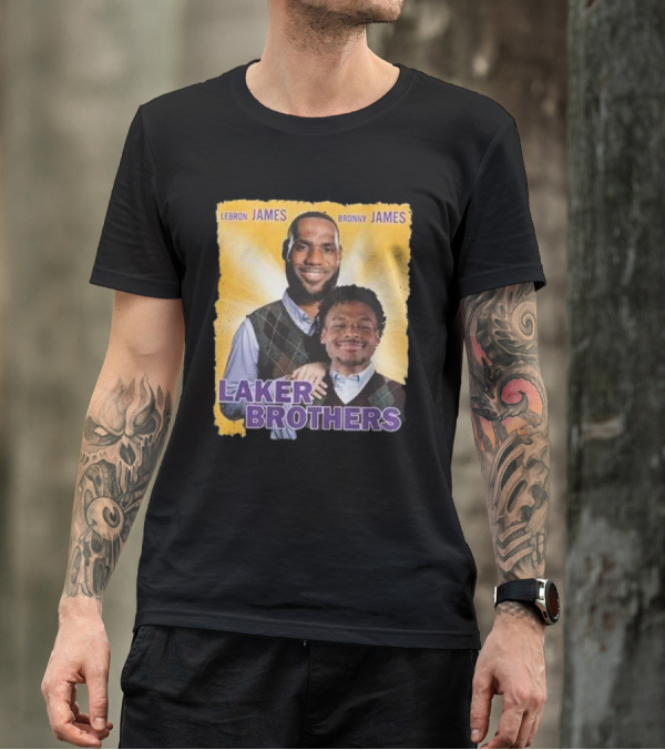 LEBRON JAMES BRONNY JAMES LAKER BROTHERS T-Shirt