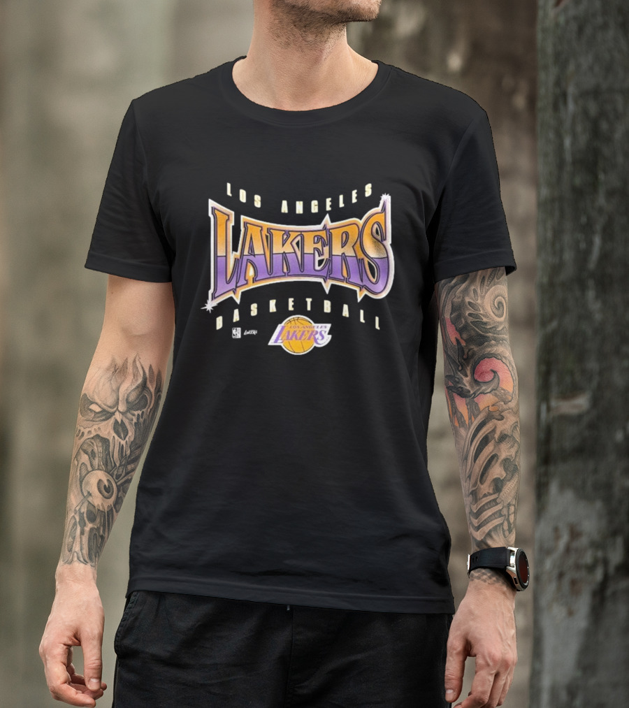 Los Angeles Lakers Basketball Vintage Style Typography T-Shirt