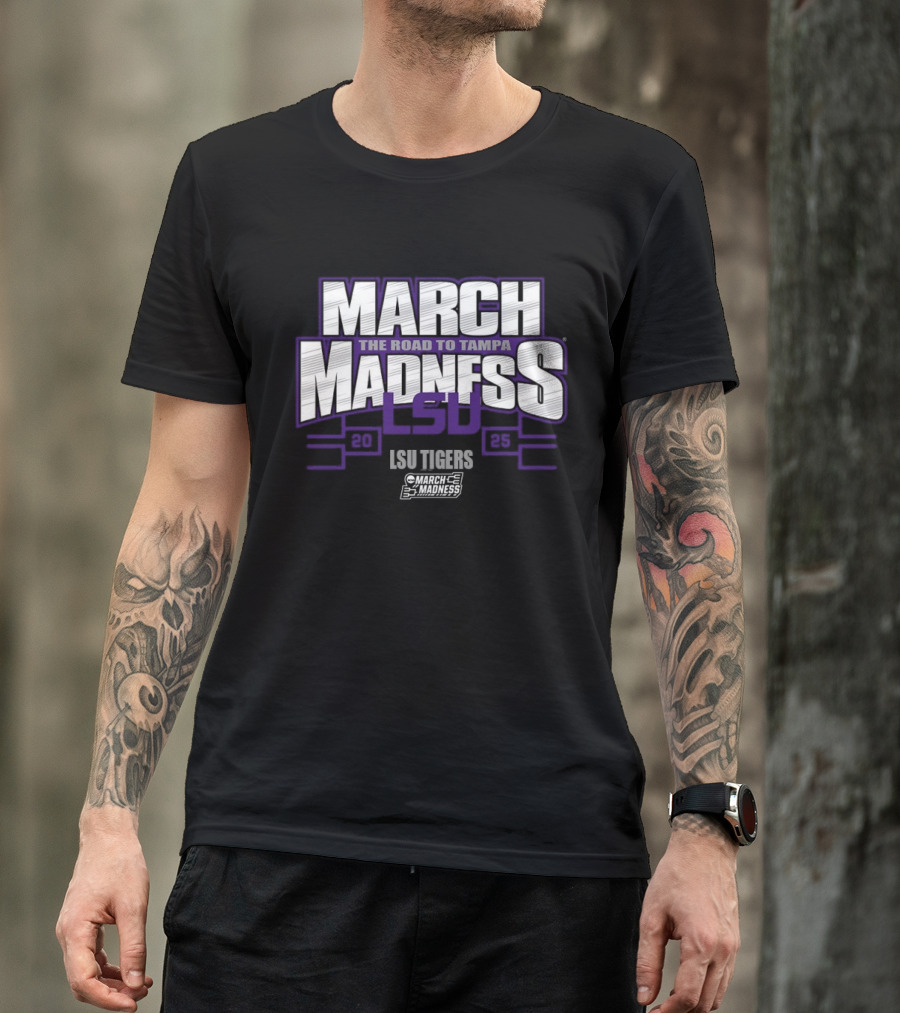 LSU Tigers March Madness 2025 The Road To Tampa T-Shirt