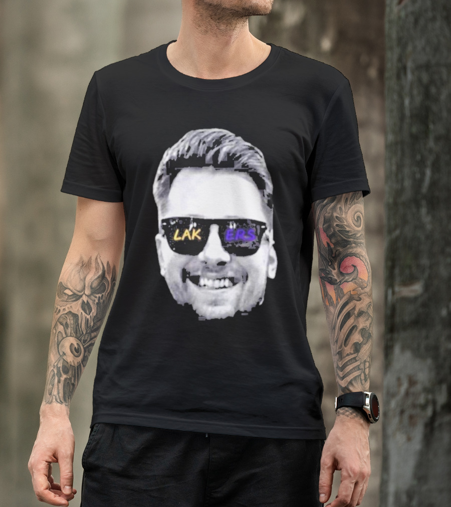 Luka Doncic Los Angeles Lakers Basketball Face Sunglasses T-Shirt