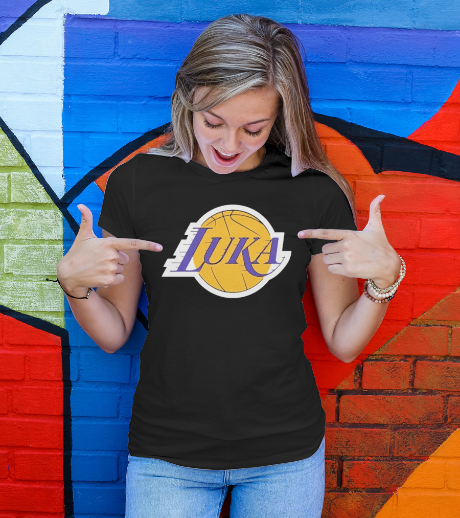 Luka Los Angeles Showtime Basketball-Inspired T-Shirt