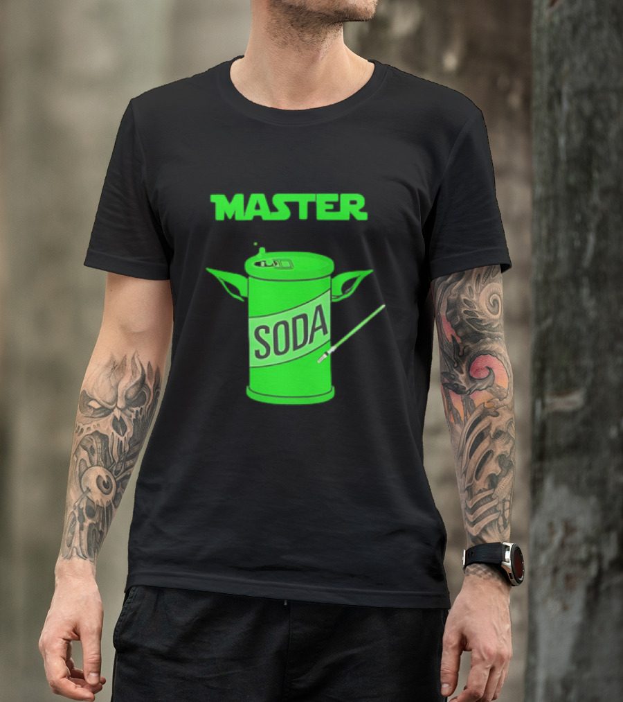 Master Soda Lightsaber Yoda Can T-Shirt