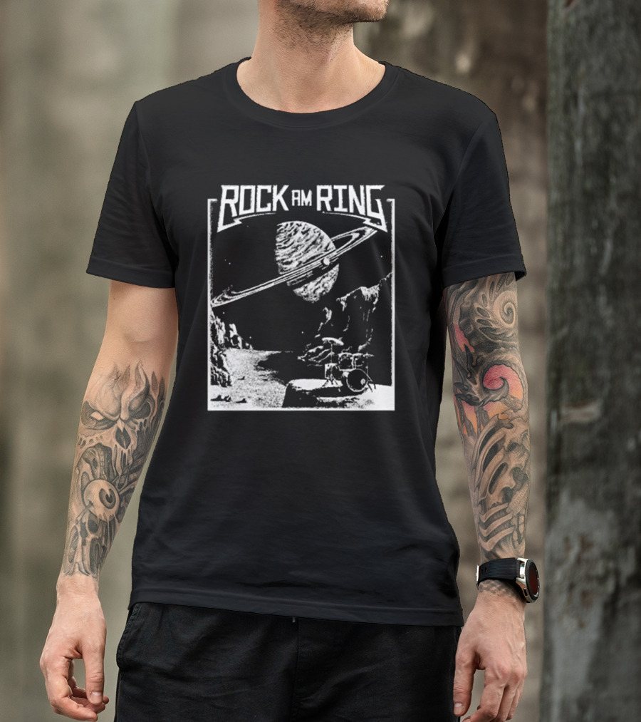 Rock Am Ring Lunar Beat Community Contest Gewinner Saturn Planet Drums T-Shirt