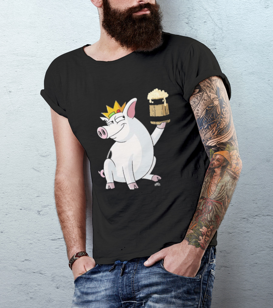 Merkimer Pig Cheers Crown Gildan Softstyle T-Shirt