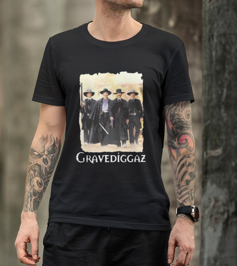 Methsyndicate Gravediggaz Tombstone Western Gunslingers T-Shirt