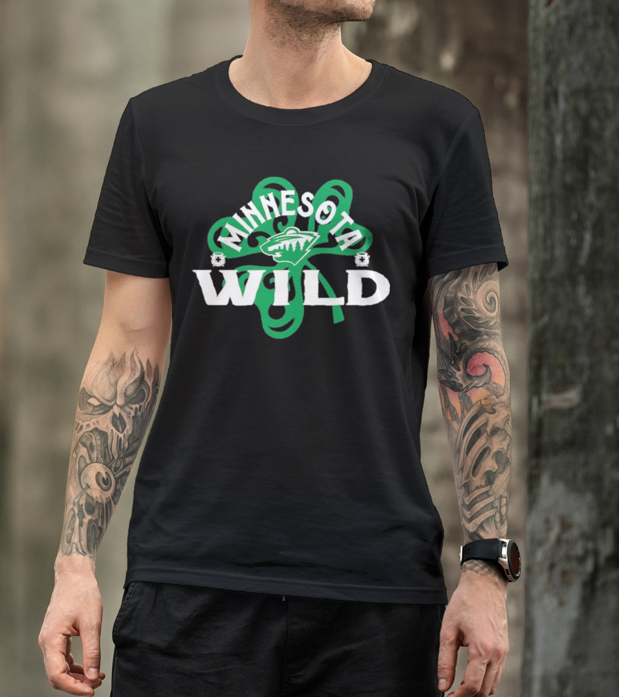 Minnesota Wild St. Patrick’s Day Shamrock T-Shirt