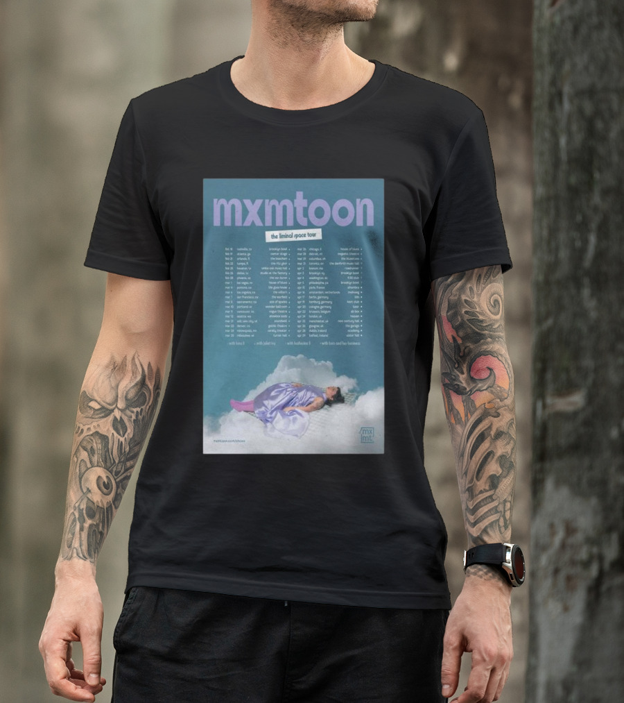 Mxmtoon The Liminal Space Tour 2025 Dates Cities And Special Guests T-Shirt