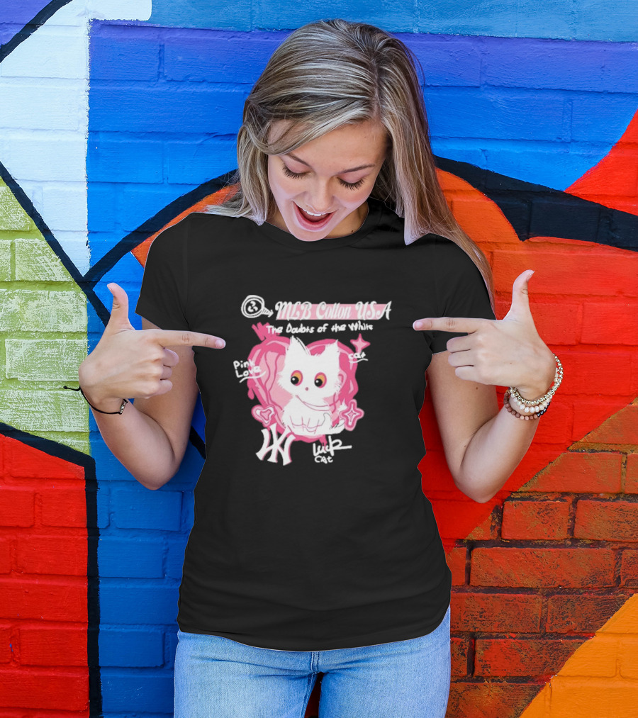MLB Cotton USA The Doubts Of Our Values Lucky Cat T-Shirt