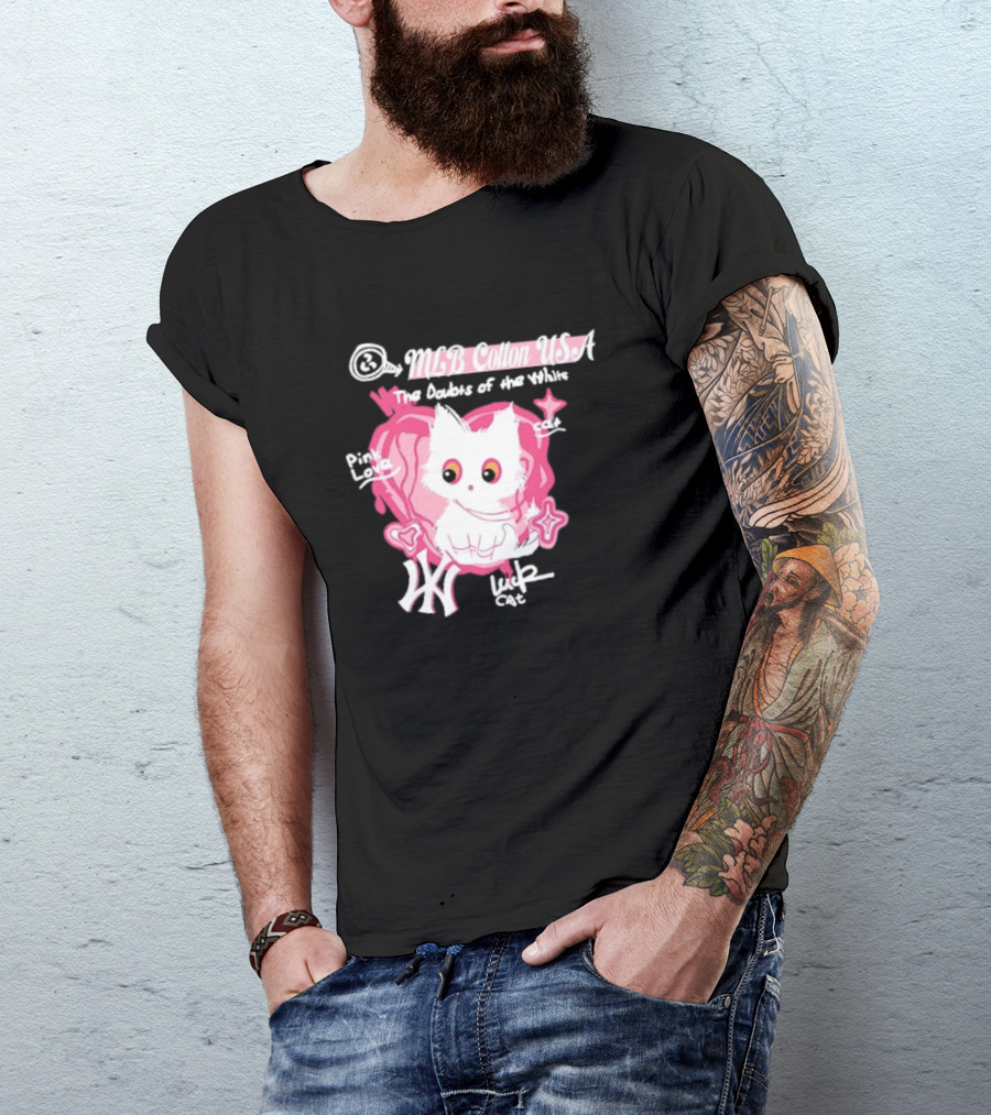 MLB Cotton USA The Doubts Of Our Values Lucky Cat T-Shirt