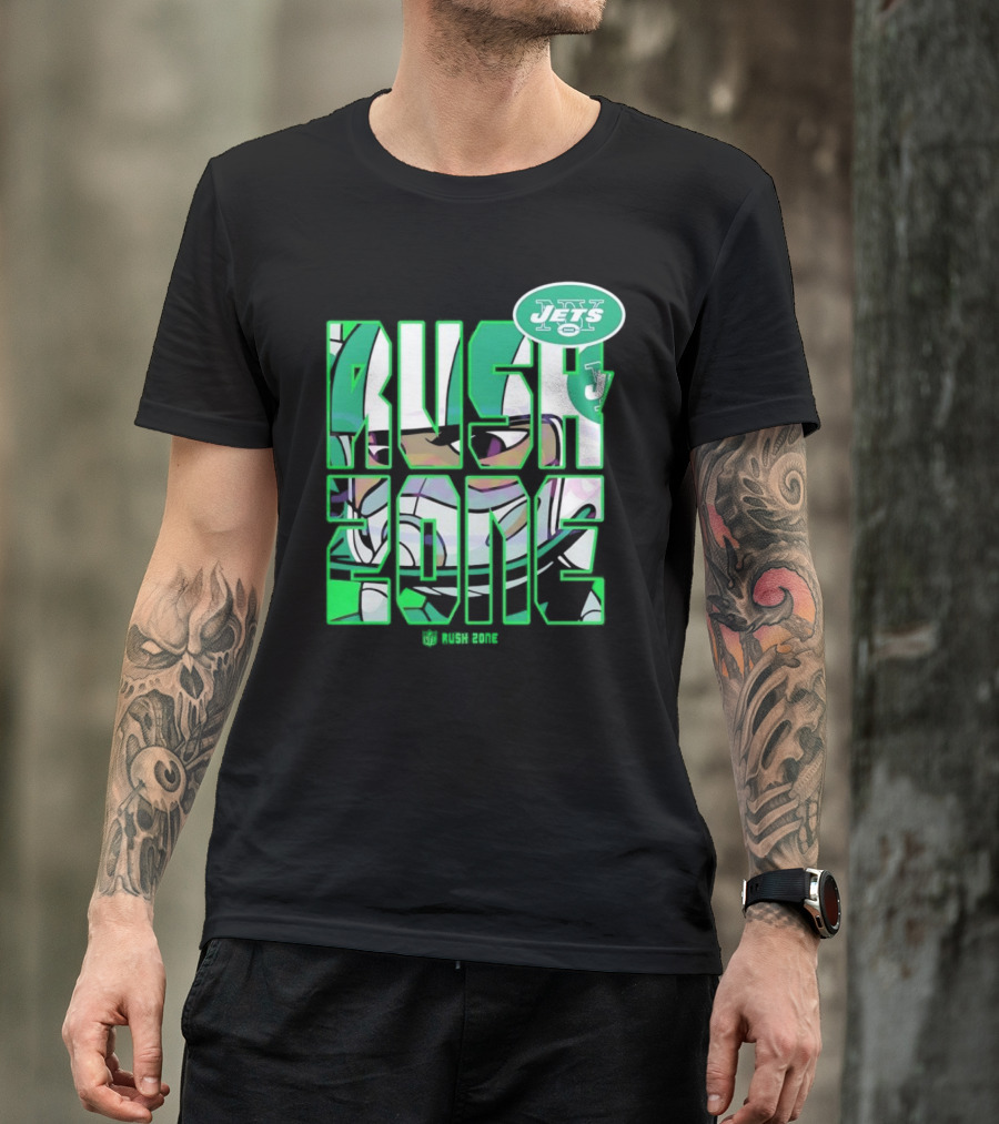 New York Jets NFL Rush Zone Cartoon Football Jets T-Shirt