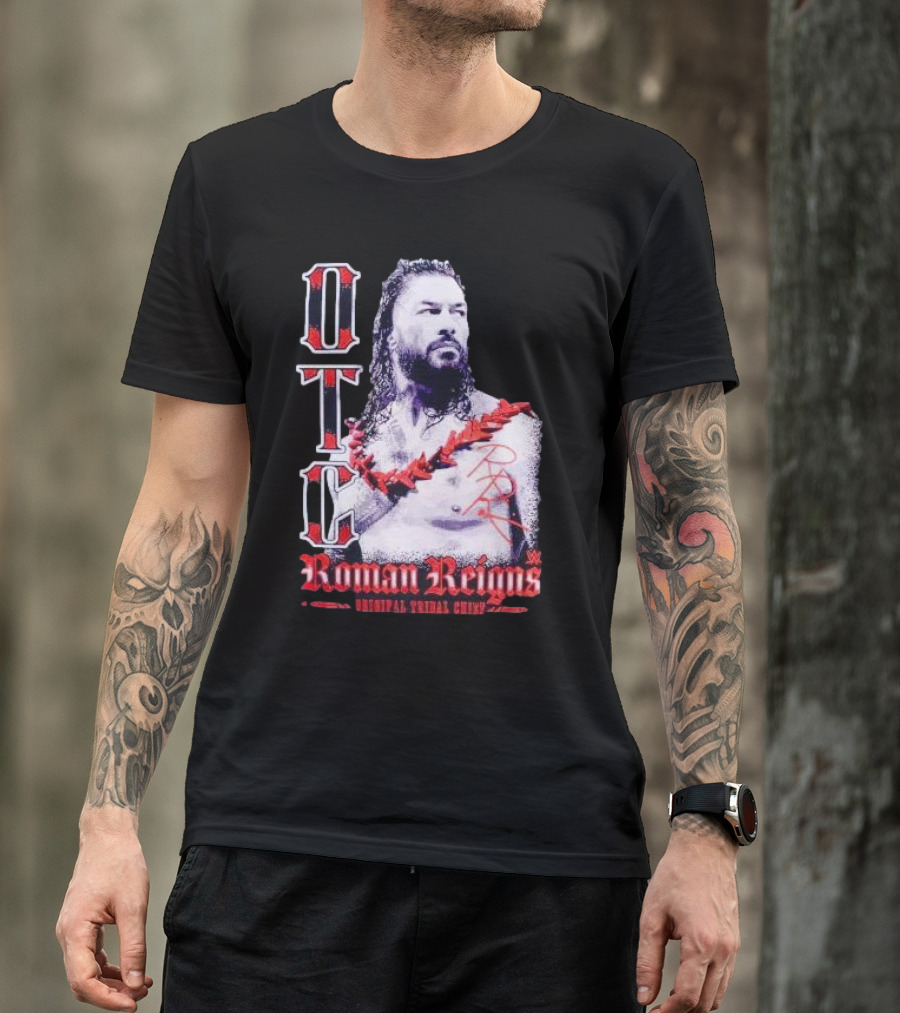 OTC Roman Reigns Original Tribal Chief WWE Signature T-Shirt