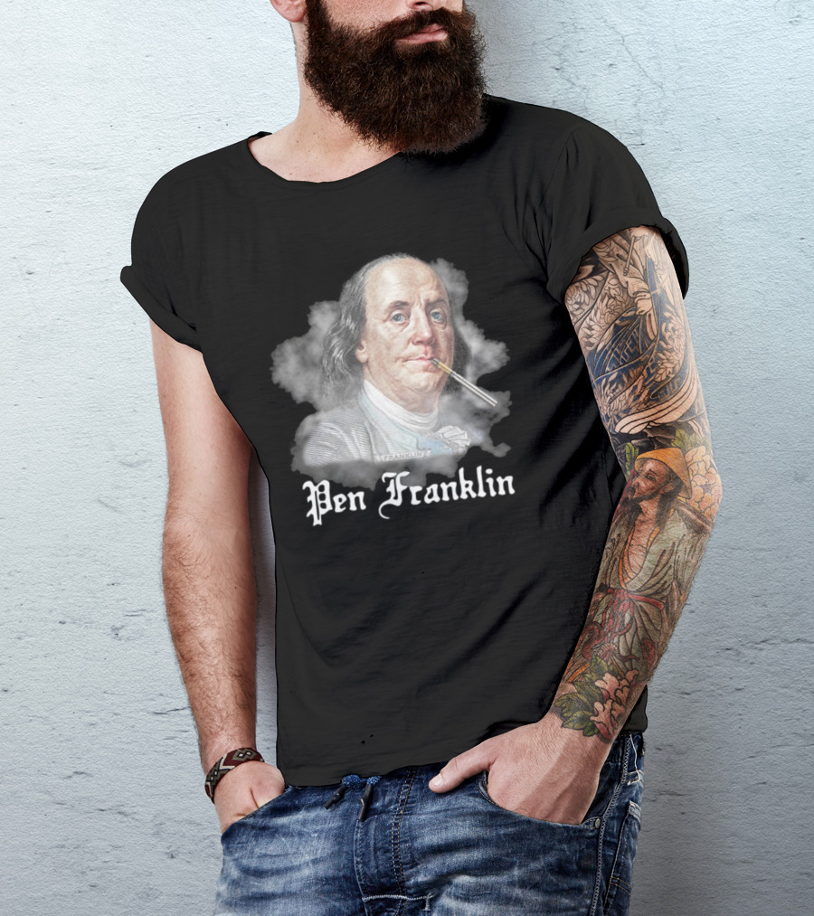 Pen Franklin 2025 Historical Parody Theme T-Shirt