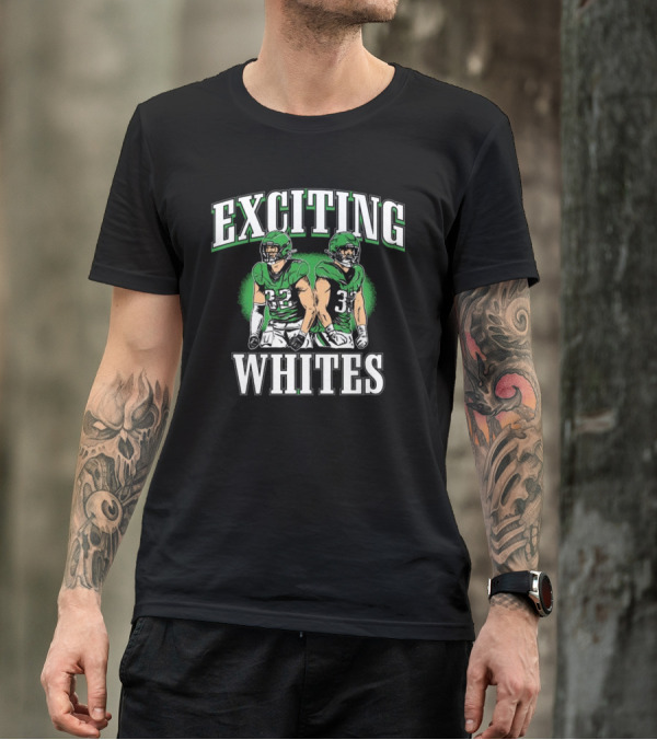 Exciting Whites Philly 2025 Football Players In Green Jerseys T-Shirt