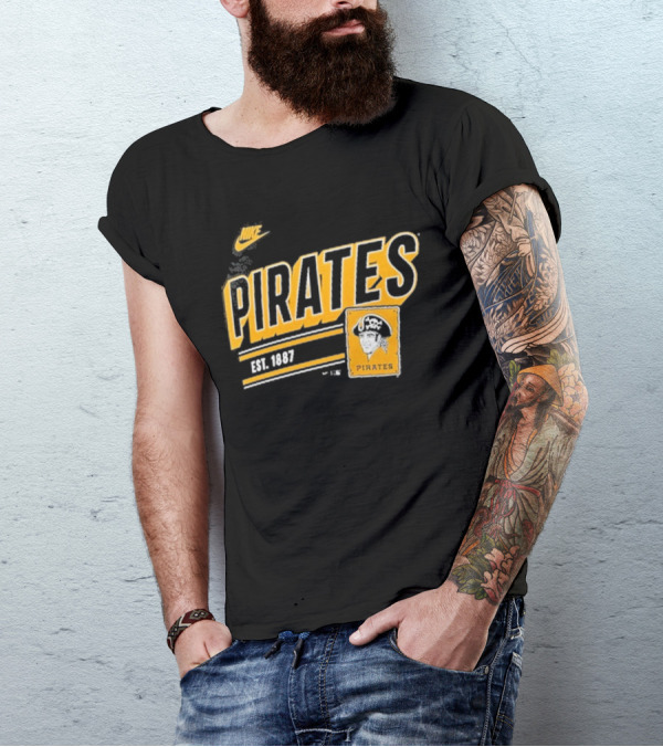 Nike Pittsburgh Pirates Est. 1887 Cooperstown Collection Retro T-Shirt