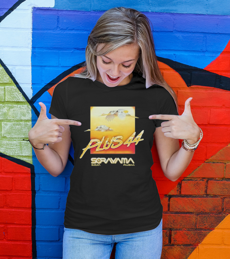 Plus 44 Sorayama Sunset With Cranes T-Shirt