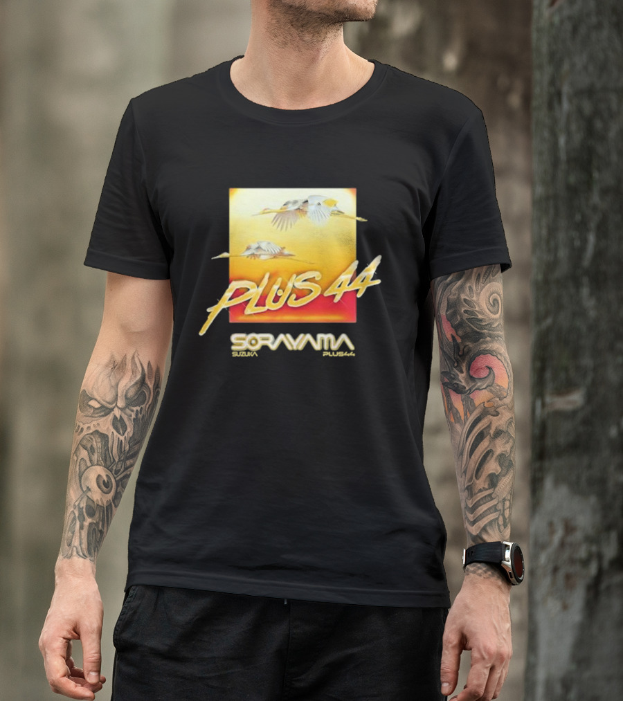 Plus 44 Sorayama Sunset With Cranes T-Shirt