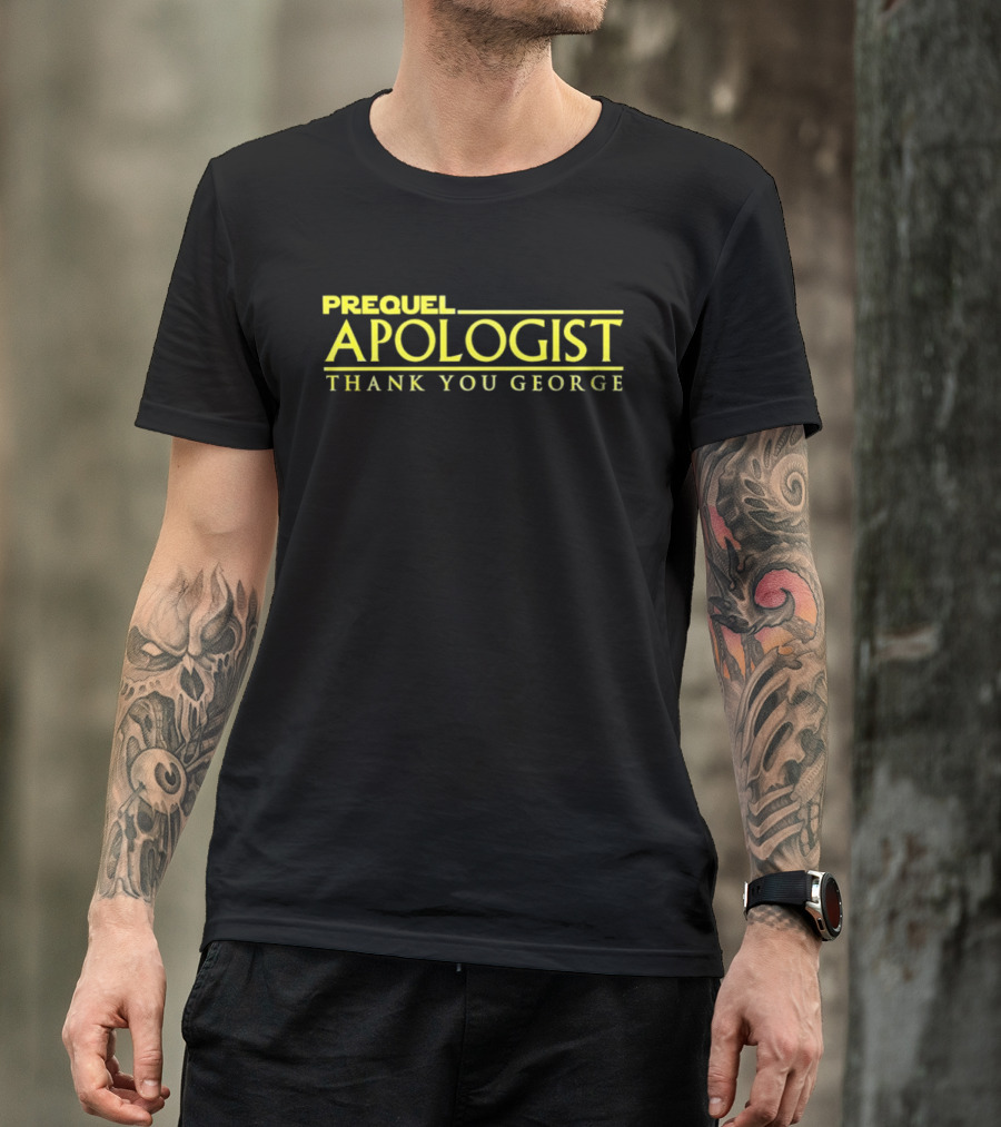 Prequel Apologist Thank You George Star Saga Tribute Fan Apparel T-Shirt