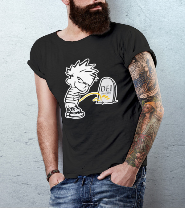 RIP DEI 1964-2025 Comic Tribute With Cartoon Character T-Shirt