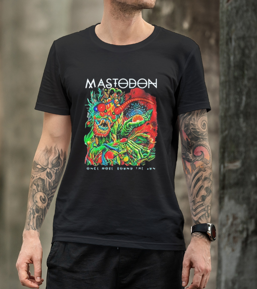 Mastodon Once More Round The Sun Psychedelic Artwork T-Shirt